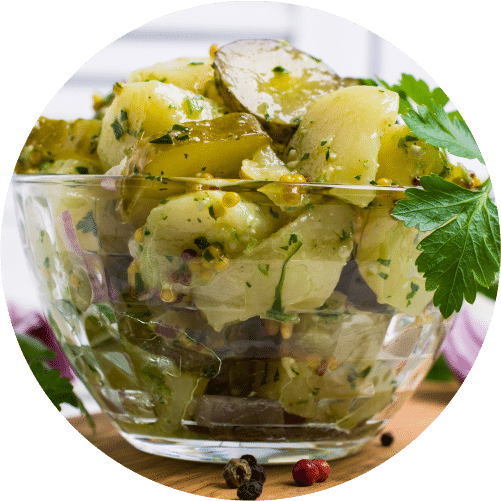 Kartoffelsalat im Glas