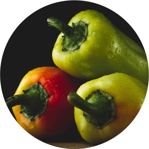 Peperoni mit Knoblauch