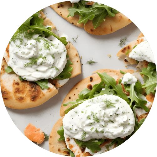 Pita-Brot mit Tzatziki