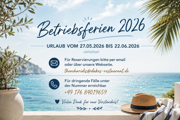 betriebsferien